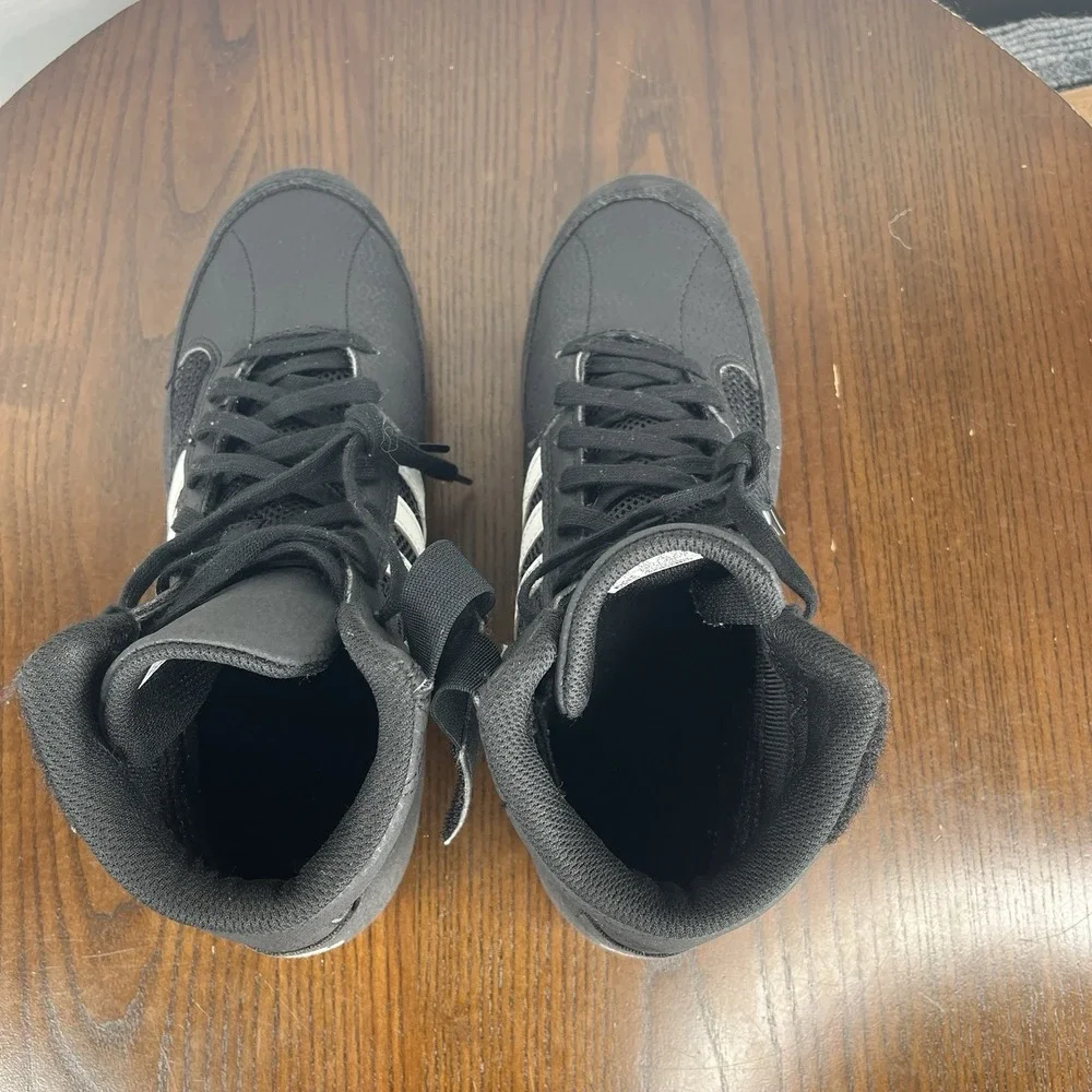 Adidas HVC 2 Shoes Men's 6 Black Wrestling Boxing Athletic Gum‎ Sole Sneakers